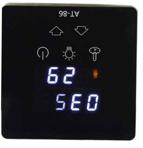Controlador de temperatura de la sauna, pantalla táctil del panel de control del calentador de la sauna de Digitaces con los ajustes ajustables del tiempo para el