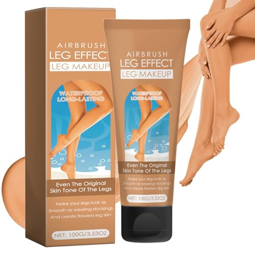 Trucco Per Gambe Impermeabile, Crema Colorata Gambe, Fondotinta Corpo Lunga Durata, Lozione Trucco Gambe, Copertura per Tatuaggi, Trucco per Coprire le Cicatrici (Medium Golw)