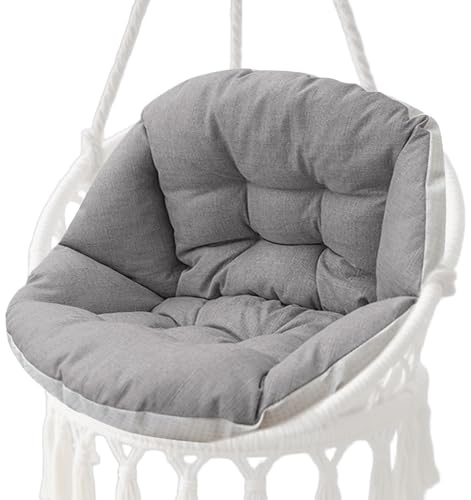 Generisch Coussin d'assise, pour fauteuil suspendu, de jardin, à coquille d'œuf, large coussin de rechange, pour l'intérieur et l'extérieur, le balcon, la terrasse, le salon
