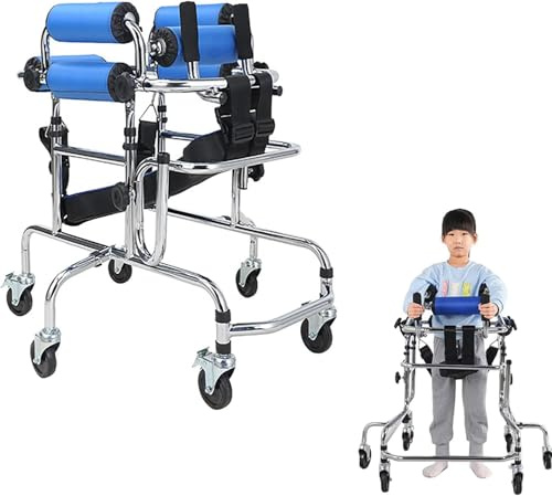Stehende Gehhilfe Tragbarer Ständer Gehhilfe, Tragbare Walker Kinder Mit Zerebralparese, Rehabilitation Stehend Rahmen, Tragbare Medizinische Gehhilfe Mit Einstellbarer Höhe