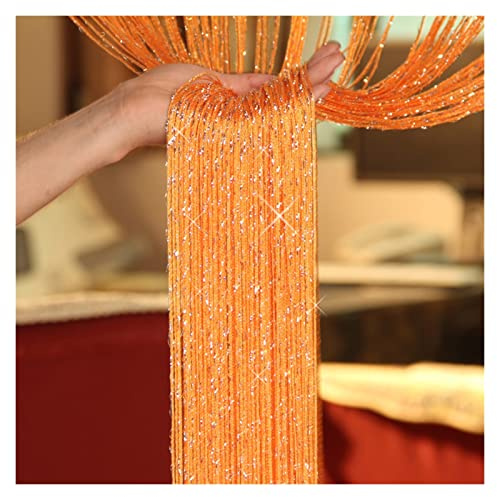 Cortina Puerta Exterior,Cortinas Exterior 1 unid brillo cuerda cortina cortina beads divisores de habitaciones con cuentas franja ventana panel dormitorio tassel cristal colgando cortina casa decoraci