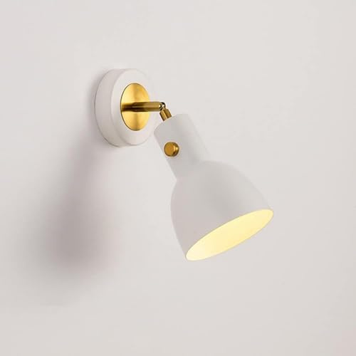 ZLLFHS Lampade da Parete Applique Lampada da Parete Lampada da Lettura sul Comodino Lampada da Parete Moderna Lampada da Parete con testiera in Metallo, 180°+350° Apparecchi di Illuminazione per