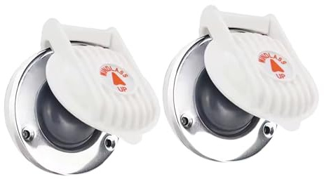 Ronyme 2X Boot Ankerwinde Fuß Schalter Heavy Duty Reparatur Teile Stabile Leistung Tragbare Kompakte Leicht Installieren up/Unten Weiß