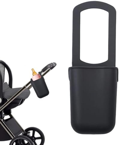 Portabicchieri in silicone – Organizer portatile per bevande, clip per passeggino | Portabottiglie multiuso per tapis roulant, carrello per bicicletta, cestino compatto da viaggio per picnic, per