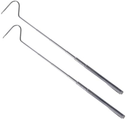 TOYANDONA Lot De 2 Crochets Extensibles pour Attrape-Serpents en Acier Inoxydable 71 Cm, Outil Léger Et Solide pour Manipulation De Reptiles, Utilisation Extérieure Et Intérieure