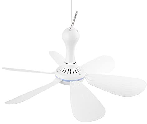 Oxtxuzdm Ventilateur de plafond USB 5 V 41,9 cm pour maison, chambre à coucher, bureau, dortoir, refroidisseur électrique silencieux et silencieux avec télécommande 41,9 cm