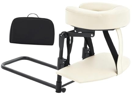 Harilla Appui-tête pour matelas, kit de massage à domicile, angle réglable, réutilisable, multifonction, confortable pour spa à domicile ou au bureau, Beige Blanc