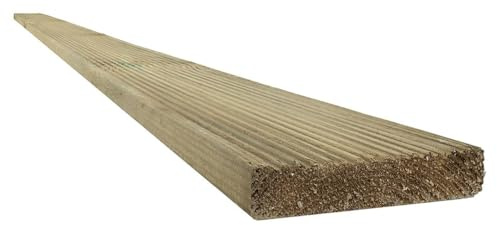 Snowdon Timber Treated Decking Board (T) 19mm (W) 95mm (L) 1.8m - Pack of 15