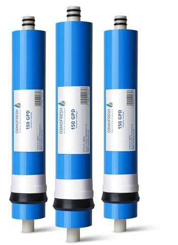 OsmoFresh Membranset Proline X3 450 GPD | bis 1,1 L/min | niedrigste Leitwerte | hoher Durchfluss | filtert Nitrat, PFAS, Medikamente, Viren
