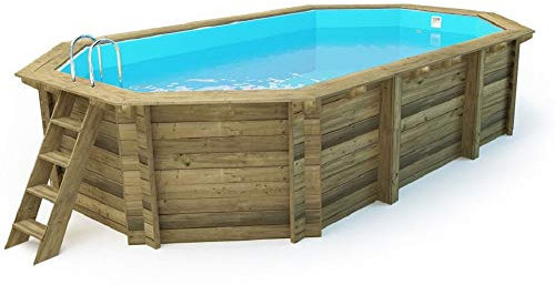 Salone Negozio Online Piscina octogonal de madera impregnada diámetro 657 x 407 x 120 cm
