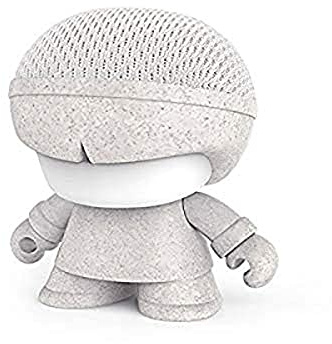 Xoopar - Mini Altavoz Bluetooth Portátil Blanco Diseñado con Materiales Respetuosos del Medio Ambiente. Mini Altavoz con luz LED Potente Sonido de 360° Control Remoto Integrado para Selfies