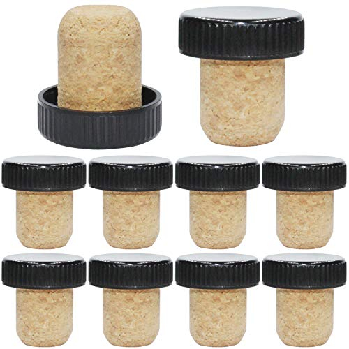YYWEi Korken Griffkorken 10Stk Spitzkorken Für Flaschenkorken als Weinkorken zum Dekorieren-, Spirituosen-, Öl- oder Essigflaschen