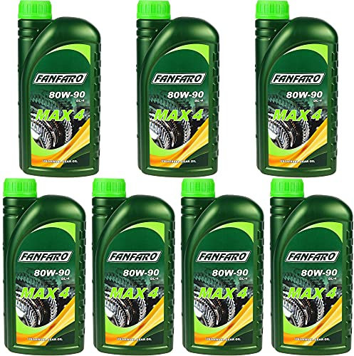 QR-Parts Set 85472204 FF8701-1 7x1 Liter Original FANFARO Getriebeöl MAX 4 80W-90 API GL-4 Gear Oil