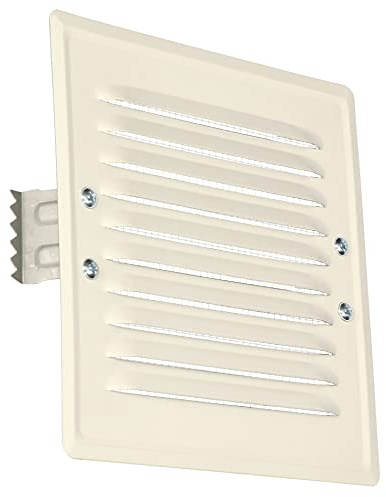 KOTARBAU® Rejilla de ventilación 165 x 165 mm de Metal Rejilla de Escape de Aire Blanca con Malla mosquitera