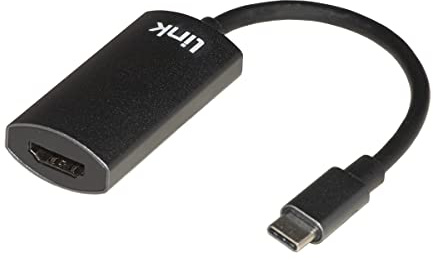 LINK LKADAT140 Adattatore USB-C/Hdmi 2.0 4Kx2K 60Hz Femmina, Nero