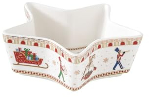 EASY LIFE Sternschale aus Porzellan POLAR EXPRESS mit Weihnachtszug Ø15 h5 cm