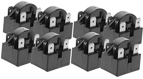 HONMEET 8pcs Refrigerator Starter Relay Ptc Cooler Compressor Starter for Fridge Freezer Replacement Part
