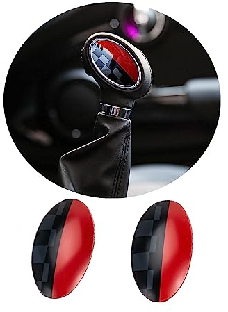 uvcany MINI F54 F55 F56 F57 F60 Union Jack Gear Shift Knob Trim Badge Covers for Mini Cooper One/S/JCW F54 Clubman,F55 Hatchback,F56 Hatchback,F57 Convertible,F60 Countryman(JCW)