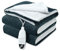 CONOPU Electric blanket,180X130cm,Heated Throw Blanket with 6 Heat Levels,10H timer,Fast Heat,Overheat Protection,LED Display,Machine Washable,Electric Throw Blanket for Sofa,Office,Grayish Green