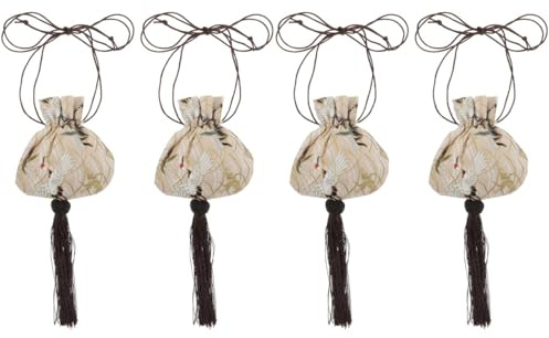 Amosfun Sacchetti Vuoti Stile Cinese 11X10.5X0.24In Borse Broccato Con Coulisse Sacchetti Profumati Per Conservazione Fiori Secchi E Accessori Moda Donna