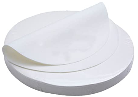 MAGICLULU 500feuilles Papiers Sulfurisés Ronds Non-adhésifs Pour Cuisson De Parchment Paper Pour Boulangerie Gril Résistant à Huile Chaleur