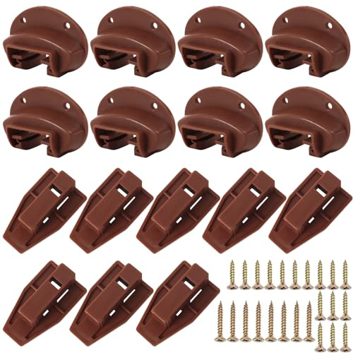 8 Sets Schubladenführungs-Set, verbesserte kommerzielle Schubladen für Kenlin Rite-Trak II 168, Vaughan Bassett, Legacy, Ersatz-Kommode, Schubladenschienen, Reparatur-Set mit Rolle