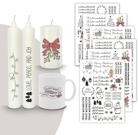 MilaBoo® Kerzentattoos (Weihnachten-A5)