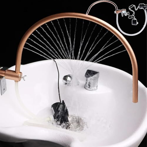 Cadre de circulation d'eau Head Spa, cadre d'équipement de spa Head réglable à 180 °, accessoires de lit de shampoing, cascade de cadre de sortie d'eau de thérapie par l'eau, équipement de salon