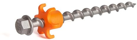 Schraubhering Peg&Stop Heavy Duty (P&S HD) 20cm • 4er-Pack (HP60) • für die härtesten Bedingungen beim Camping