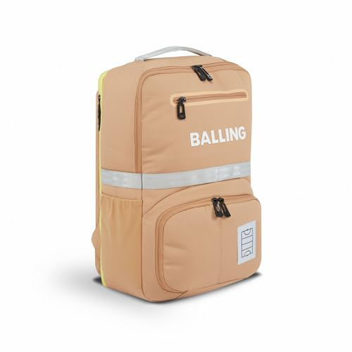 BALLING Sacca da hockey su prato, zaino, borsa sportiva, hockey, sport, paddle (beige)