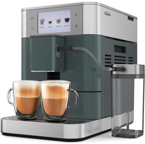 KitchenAid Kaffeevollautomat KF8-40 Getränke Juniper | Von der Bohne zur Tasse mit 12,7-cm-Touchscreen und 6 Profilen; perfekter Schaum auch mit Hafer- oder Sojadrink