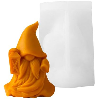 Walopola Gnome Molds, Gnome Mold | Gnomes Epoxy Resin Molds | Craft Supplies, Candle Making Molds, Resin Craft Moulds for Home Decoration, Garden Statues