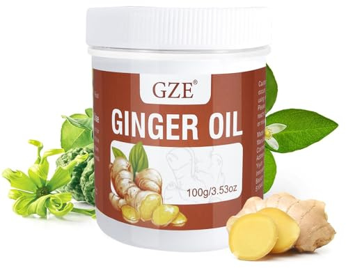 GZE Solid Ginger Oil Hair Growth Grease- Solid Hair Oil for Scalp Massage - Make Your Hair Shiny and Softer