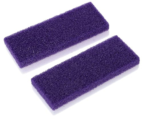 Fuß Bimsstein Werkzeug für Fußpflege aus Pu, 2 Stück Pack, Violett | Entfernen von Hornhaut und Abgestorbener Haut, Leicht, Tragbar, mit Massageeffekt für Füße