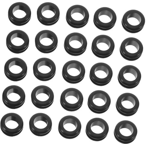 ABOOFAN 50pcs Sealing Ring for Grommet Double-sided Flexible Ring Wire Protector Cable Protector Floor Rubber Cable Grommet