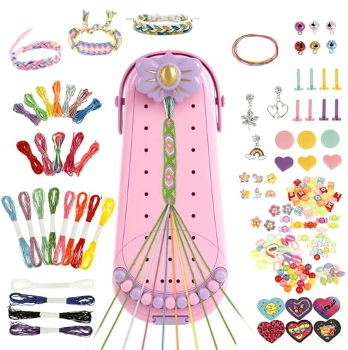 Freundschaftsarmbänder Selber Machen, Kunst und Handwerk für Kinder im Alter von 8-12, DIY Schmuck Set Kinder, Freundschaft Armband Herstellung Bausatz für Mädchen Geschenke 6 7 8 9 10 11 12 jahre