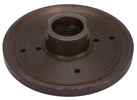 FTVOGUE 6-Zoll-Drehmaschinen-Spindeladapter, Stahlspindelverlängerung mit 33-mm-Mittelgewinde für Drehmaschinen der Serien 1018 und 1218, Verbessert Kleine Schüsseldrehprojekte