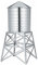 Alessi DL02 Water Tower Behälter - Edelstahl 18/10 glänzend poliert mit Aufsatz, Fassungsvermögen 73(cl), Durchmesser 12 cm, Höhe 27 cm, Silber