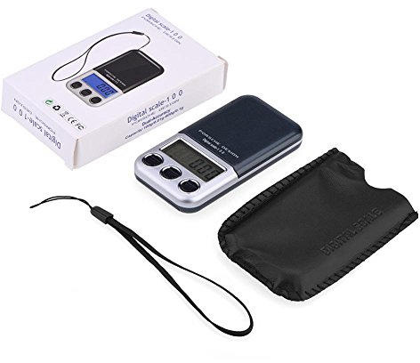 Fdit Balance de Cuisine Numérique LCD Balance de Poche Portable Mini Balance Electronique Haute Précision 600g