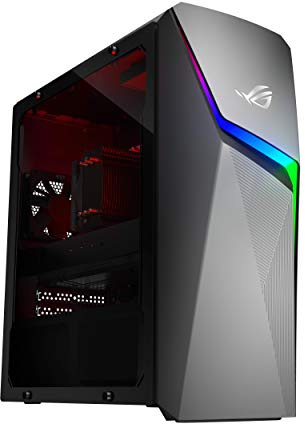 ASUS ROG Strix GL10DH Gaming Desktop PC, AMD Ryzen 7 3700X, GeForce GTX 1660 Ti, 16GB DDR4 RAM, 512GB SSD, Wi-Fi 5, Windows 10 Home, GL10DH-AH762