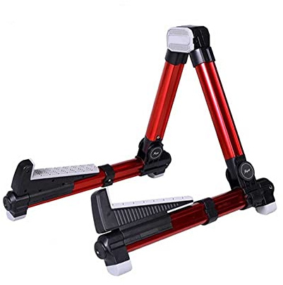 Tragbarer Ukulelenständer, Rot