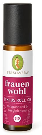 PRIMAVERA Frauenwohl Zyklus Akut Roll-On bio 10 ml - Aromatherapie für Unterwegs - entspannend, entkrampfend - vegan | Aromatherapie für Unterwegs, entkrampfend, Ätherisches Öl, Aromaöl, Duft, für Wellness, für Nutzung zu Hause