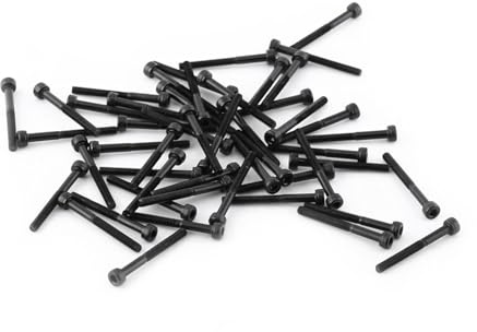 M3 Svart insexhylsa lock huvud skruvbult set, 12,9 klass legering kolstål fästanordning 4-50 mm, med hög hållfasthet, för hem- och kontorsapparater (M3 x 30 mm【halv tand】 50 st/pack)