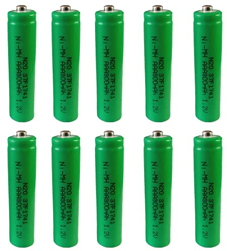 N20 Solar AAA Solar Battery Rechargeable Pre Charged 1.2v Long Lasting 1200 charge cycles (10 Pack 600mAh)