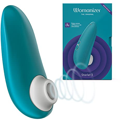 Womanizer Starlet 3 Klitoris - Sauger für Frauen - Auflege-Vibrator mit 6 Intensitätsstufen - Wasserdichtes Sexspielzeug - Türkis