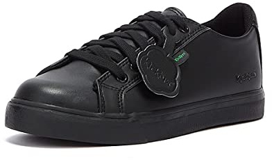 Kickers Tovni Lacer Vegan Synt Ju Noir Sport Low, Black Plant Based Leather, 35 EU