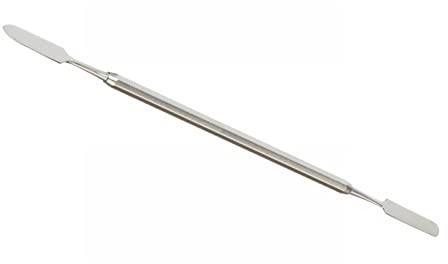Exeton Spatula Double Ended Stainless Steel Ointment Spatula for Make Up Pallets SPT8