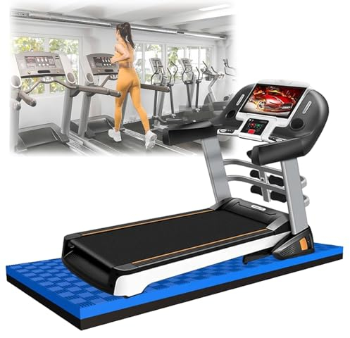 HJXGQJM Bodenschutzmatte, Laufband Matte Fitness Unterlegmatte, Geräuschreduktion Nicht-Rutsch-Fitness-Geräte-Matte, Hochleistungsausrüstung Eva Matte Für Trainer，160 X 80 X 2,5 cm