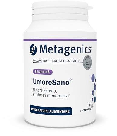 Metagenics Umore Sano - Rilassamento e Tono dell'Umore - 30 Compresse | Con zafferano, L-triptofano e folato per supportare un umore positivo e favorire il normale benessere mentale.