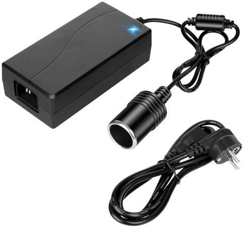 Libershine KFZ Netzadapter, Spannungswandler AC auf DC, 230V auf 12V, 5A 60W Wechselrichter Adapter für Auto-Staubsauger, Reifenfüller, Kühlschränke